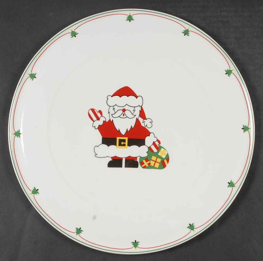 Santa's Greeting Cake Plate by Christopher Stuart-1