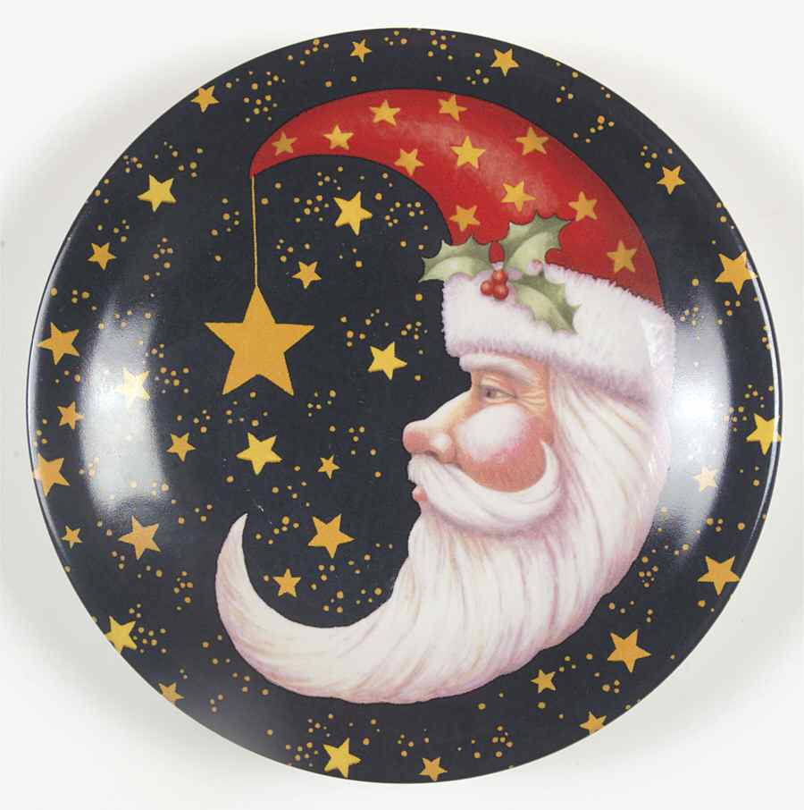 Celestial Santa Salad/Dessert Plate by Certified International-1
