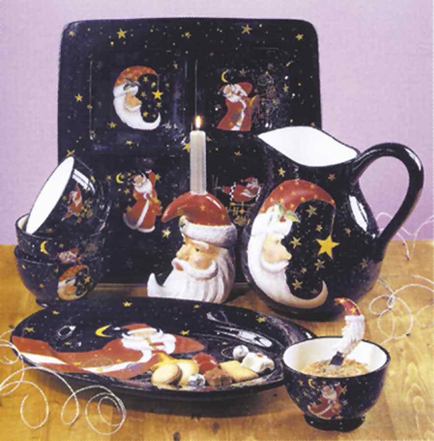 Celestial Santa Individual Ice Cream Dish by Certified International-1