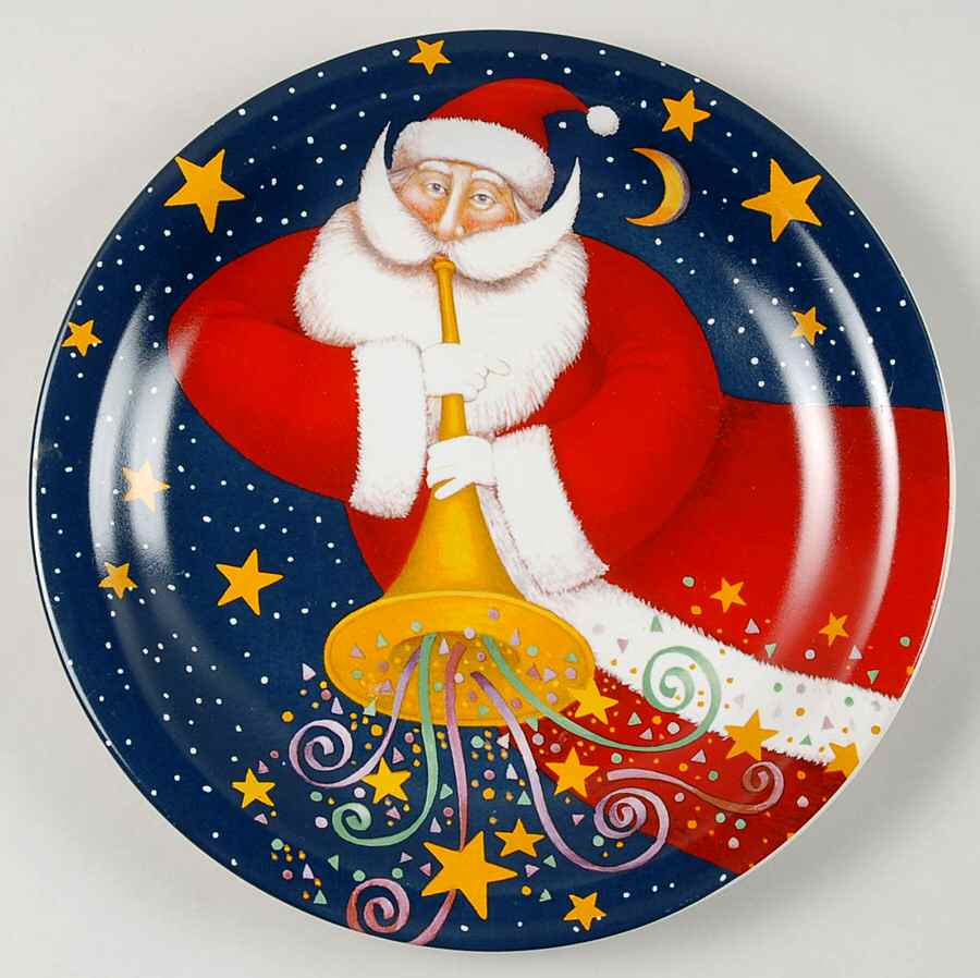 Celestial Santa Dinner Plate by Certified International-1
