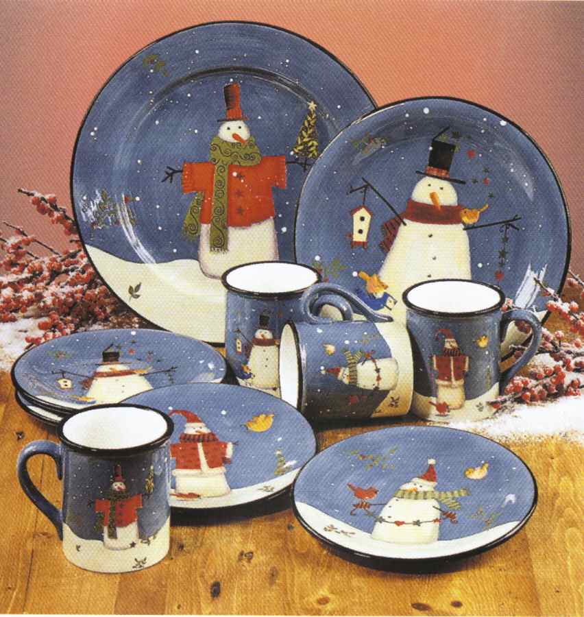 Cool Snowman Dinner Plate by Certified International-1
