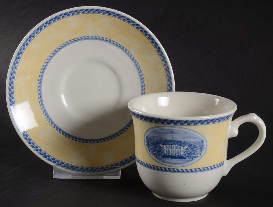 American Pastimes Flat Cup & Saucer Set by Churchill-1