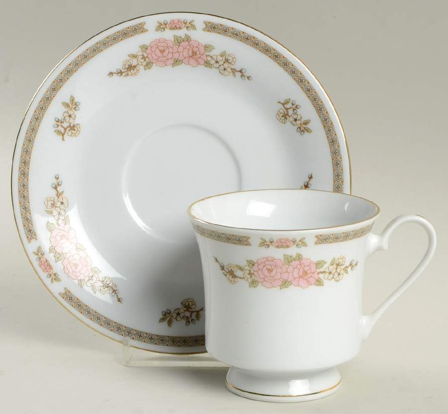 CRM11 Footed Cup & Saucer Set by Crown Ming-1