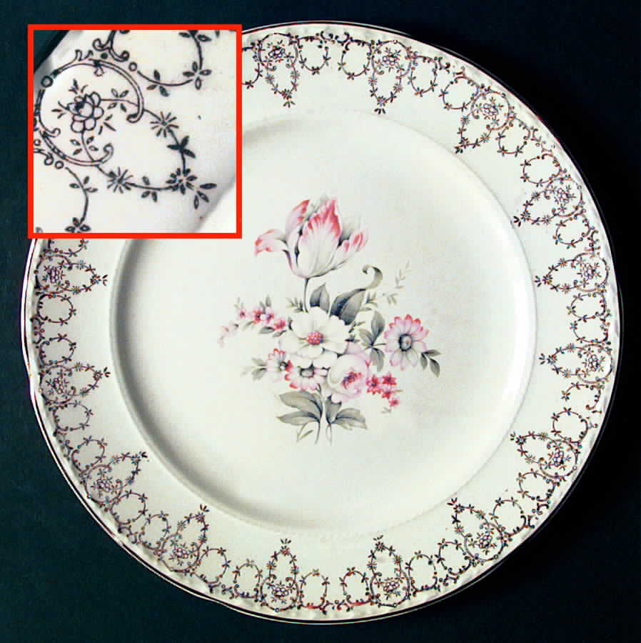 CRO237 Luncheon Plate by Crooksville-1