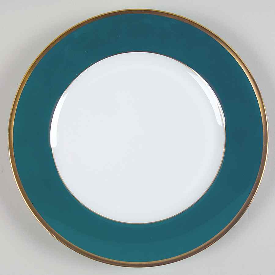 Arc En Ciel Vert Canard (Teal) Dinner Plate by Charles Field Haviland-1