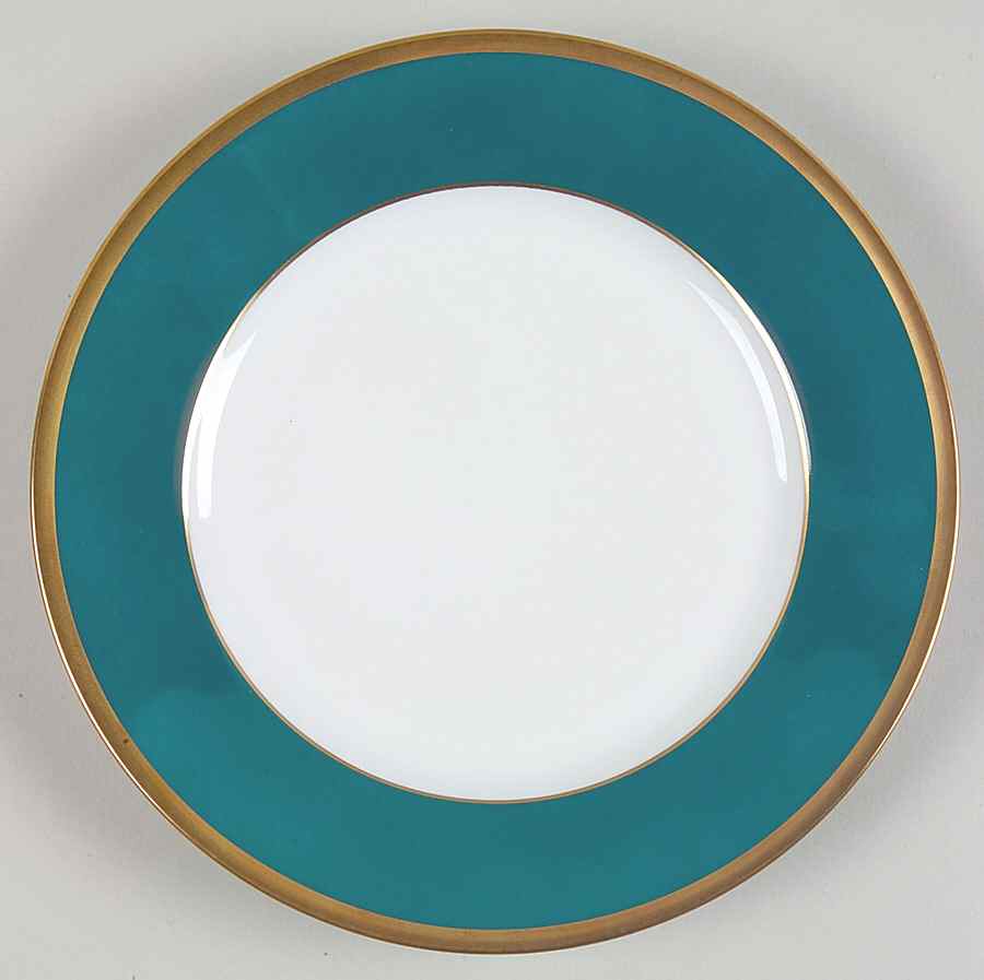 Arc En Ciel Vert Canard (Teal) Salad Plate by Charles Field Haviland-1