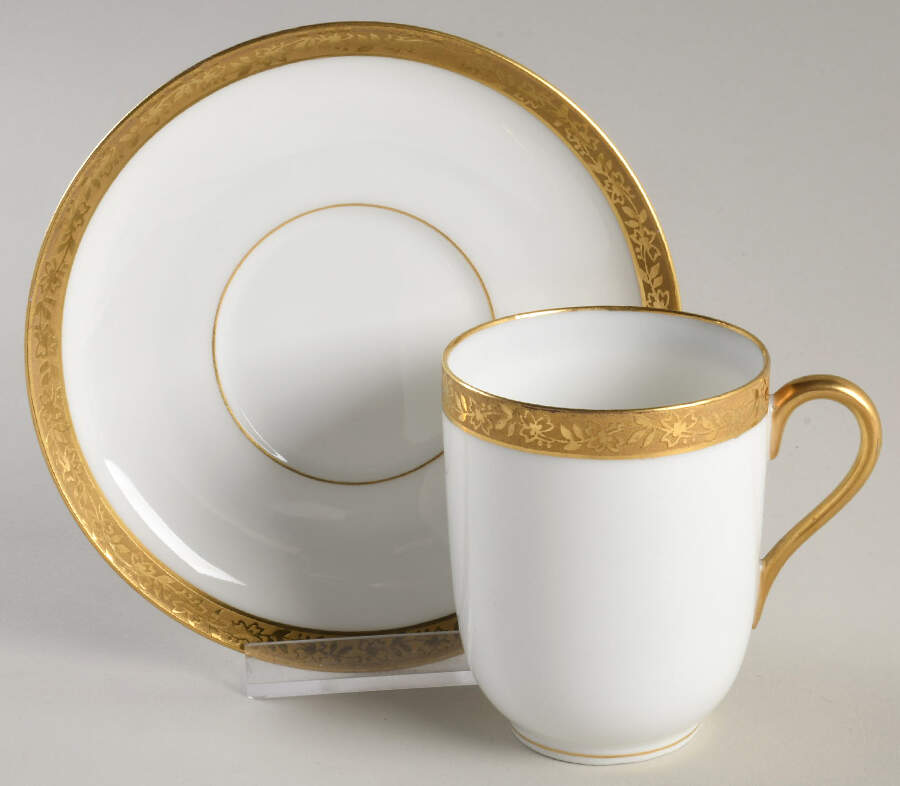 CMT77 Chocolate Cup & Saucer Set by Charles Martin-1