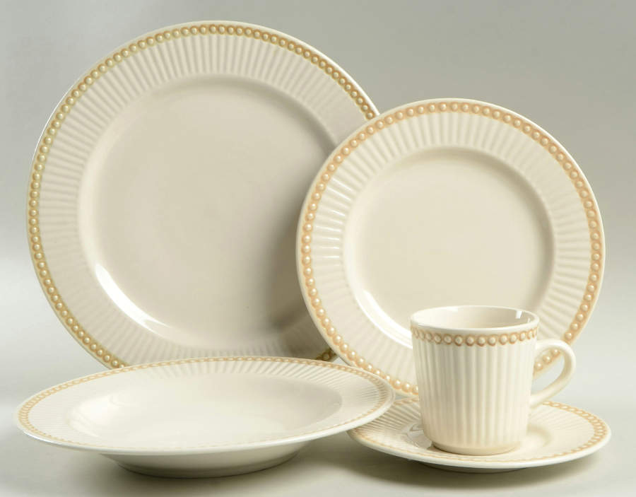 Victorian Pearls 5 Piece Place Setting by Culinary Arts-1