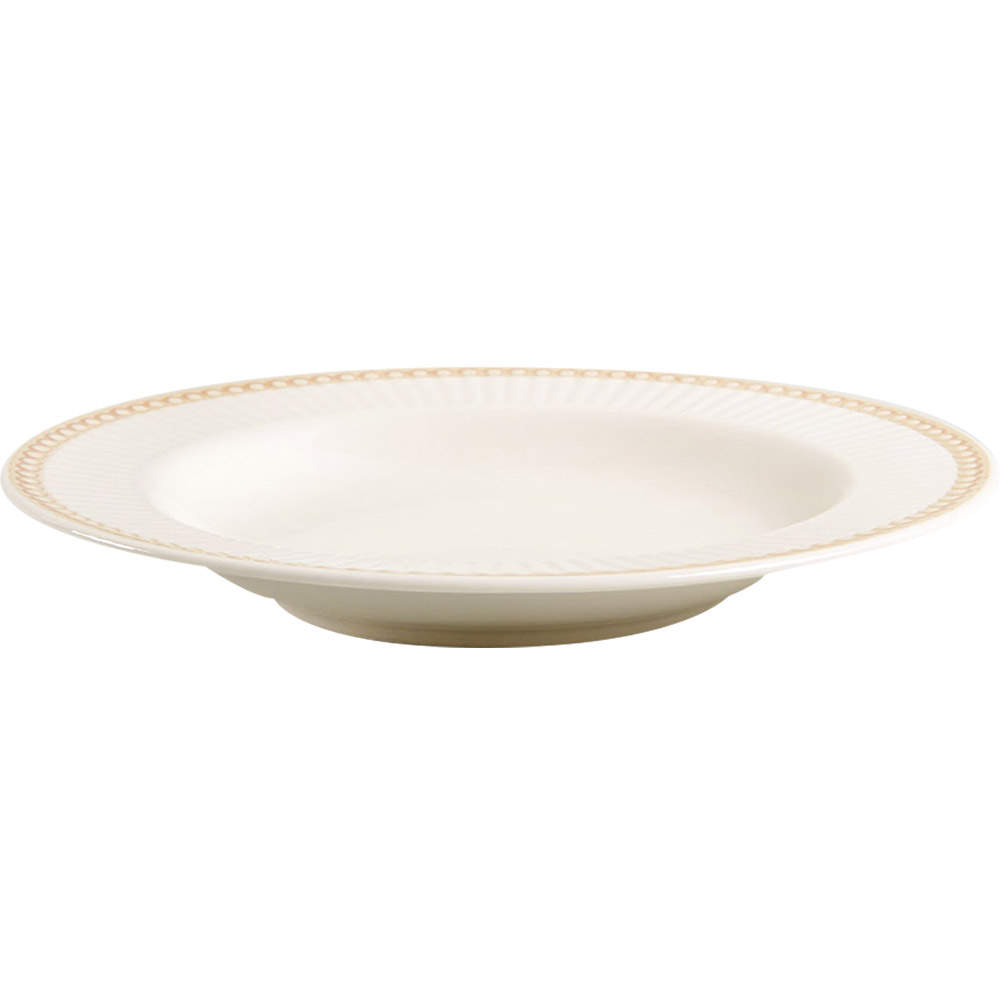 Victorian Pearls Large Rim Soup Bowl by Culinary Arts-1