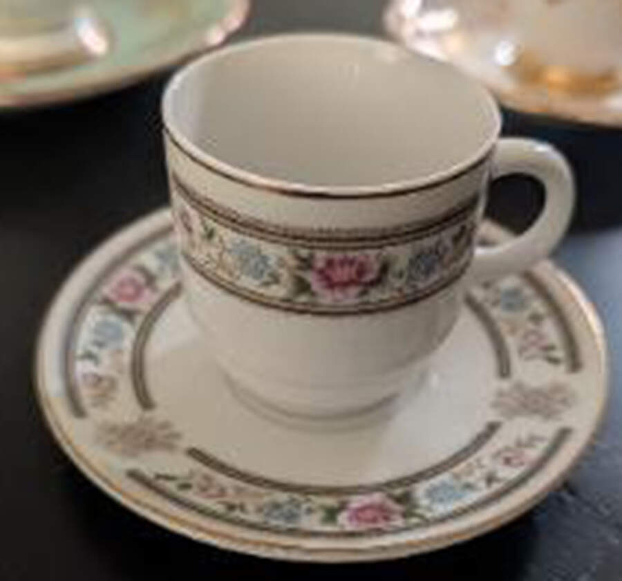 CX183 Flat Demitasse Cup & Saucer Set by China (Made in China)-1