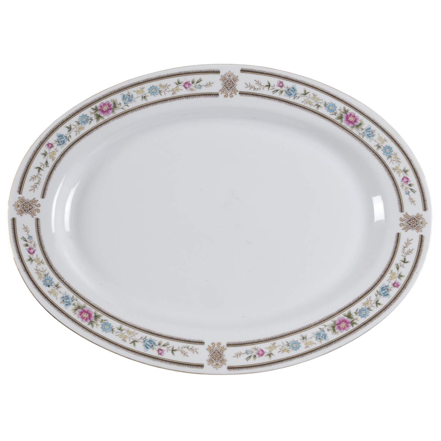 CX183 14" Oval Serving Platter by China (Made in China)-1