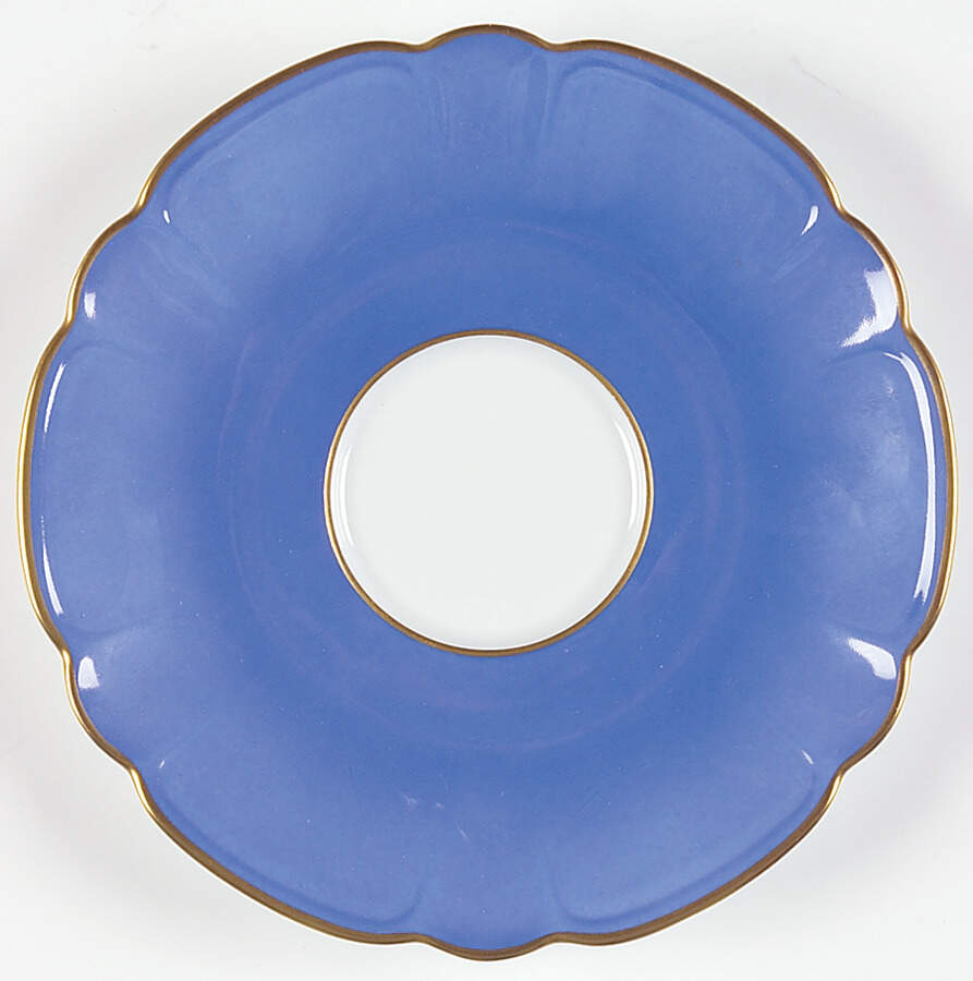 Eventail Light Blue (Bleu Monet) Saucer by Charles Field Haviland-1