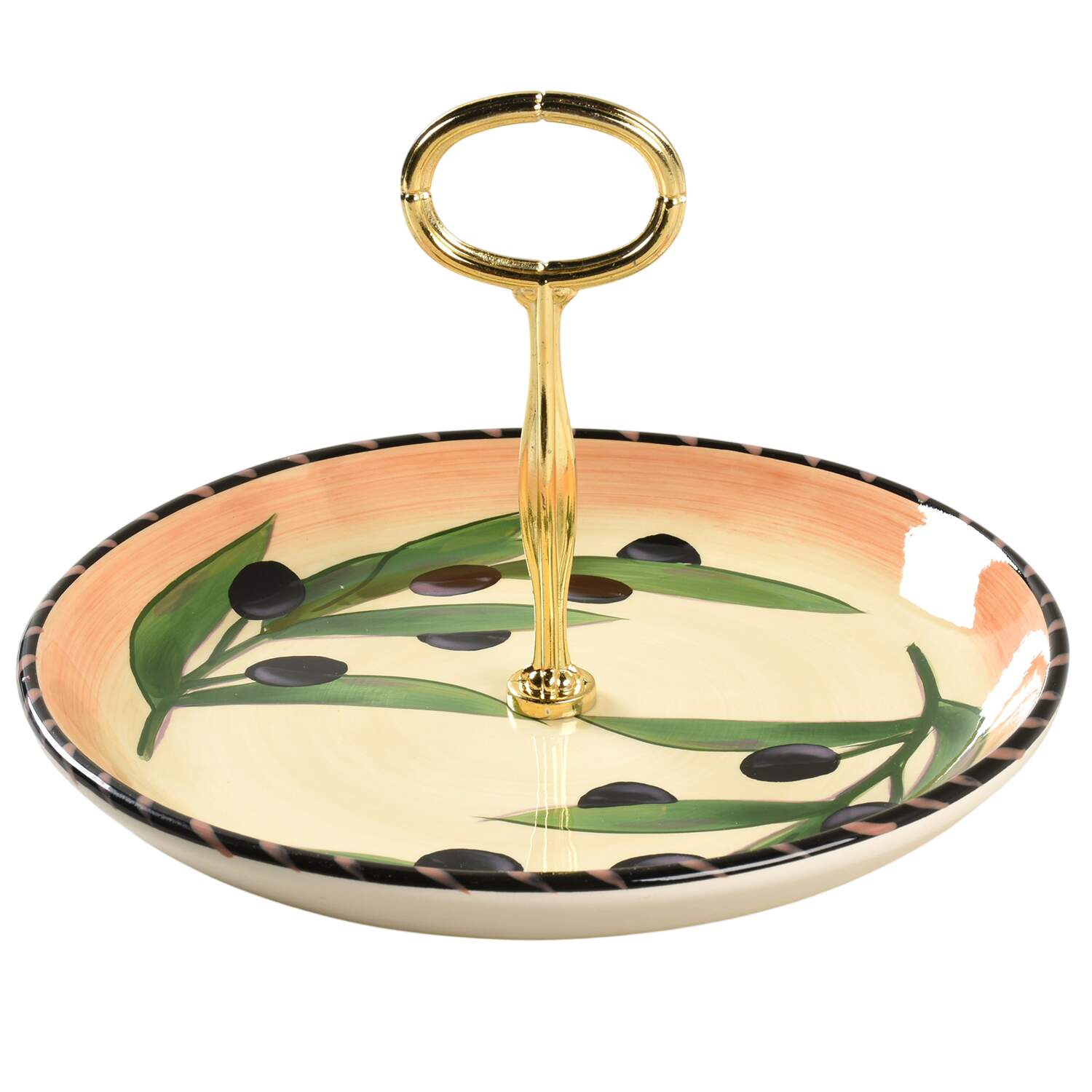 Oliva Rustica 6" - 7" Tidbit (from Salad Plate) HC by Clay Art-1