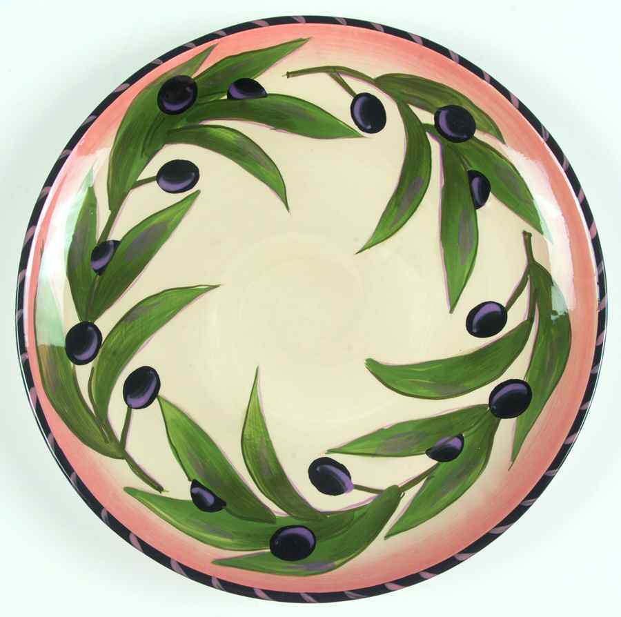 Oliva Rustica Dinner Plate by Clay Art-1