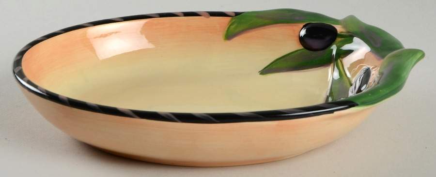 Oliva Rustica 8" Figural Serving Bowl by Clay Art-1