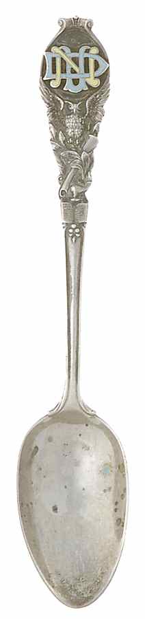 States & Cities Souvenir Spoons(Sterling) Indiana Teaspoon by Chas M Robbins-1