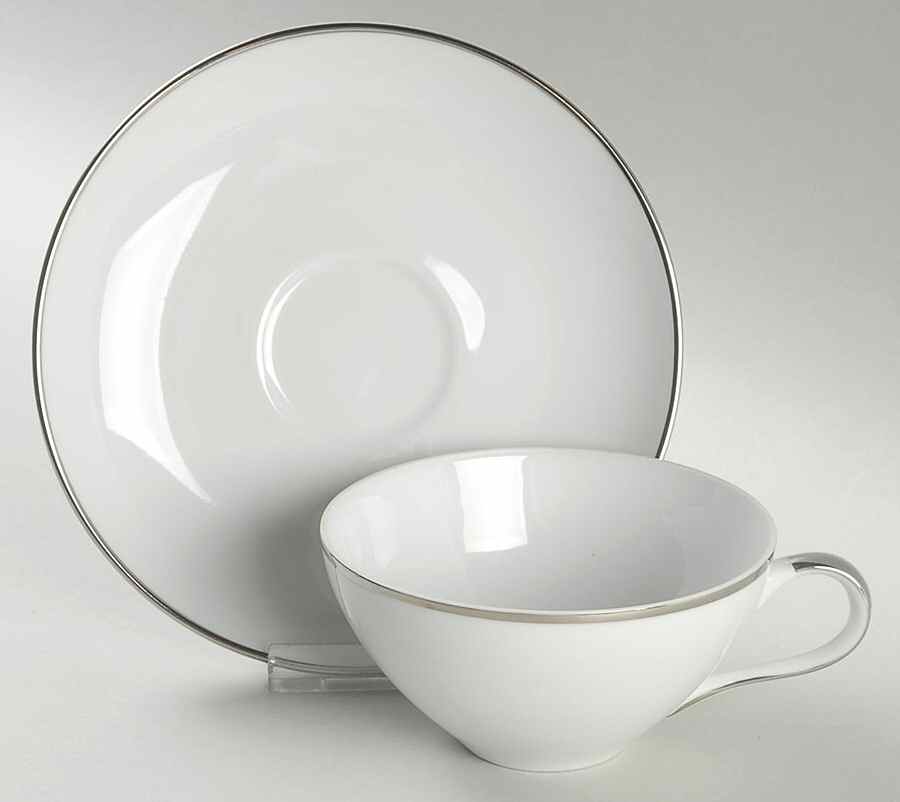 Wedding Ring Flat Cup & Saucer Set by Coreling-1