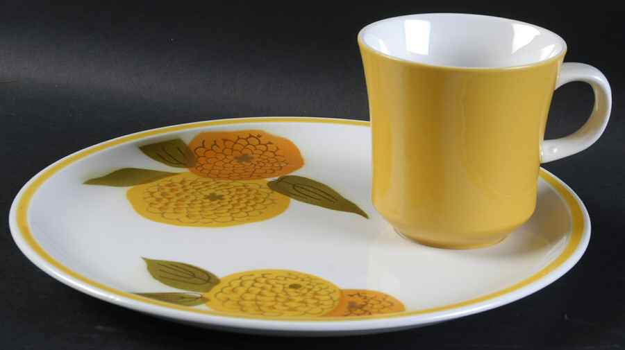 Tampico Snack Plate & Cup Set by Ceramic Guild-1