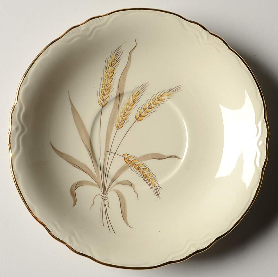 Harvest Gold Saucer by Cunningham & Pickett-1