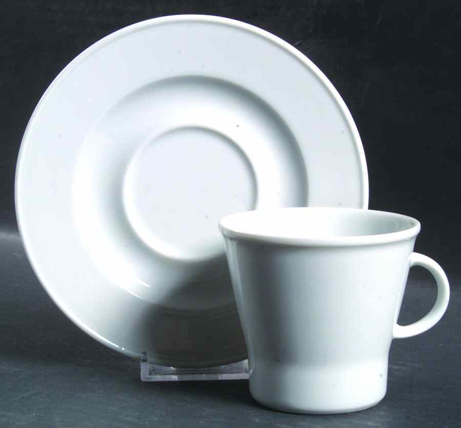 Loft Flat Cup & Saucer Set by Culinary Arts-1
