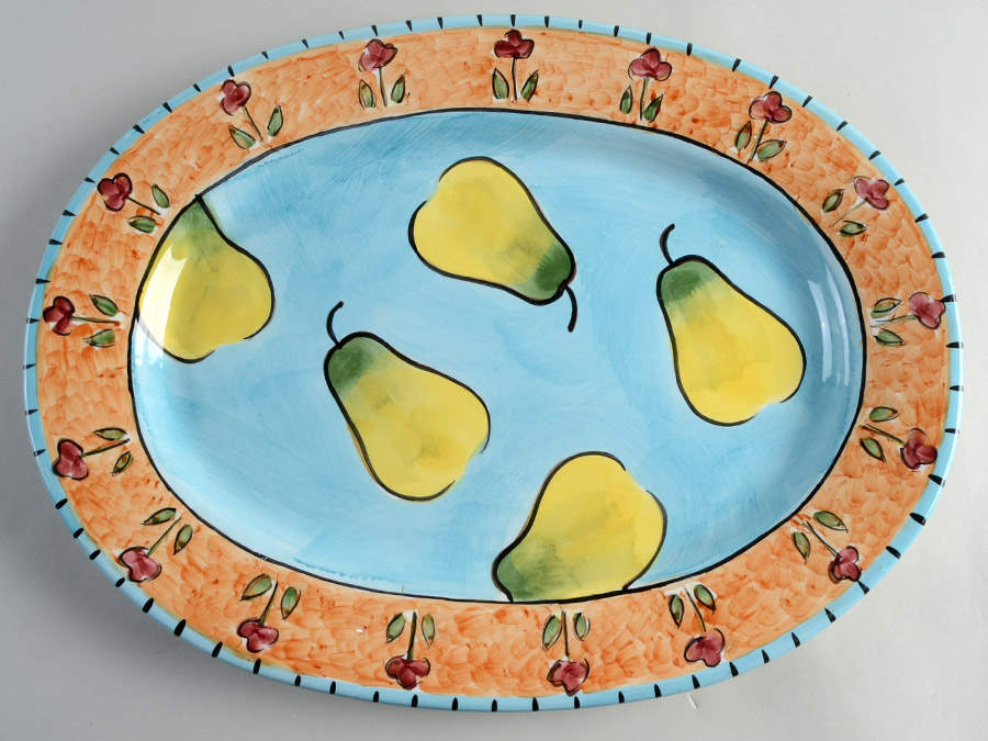 Fruit Punch 16" Oval Serving Platter by Certified International-1