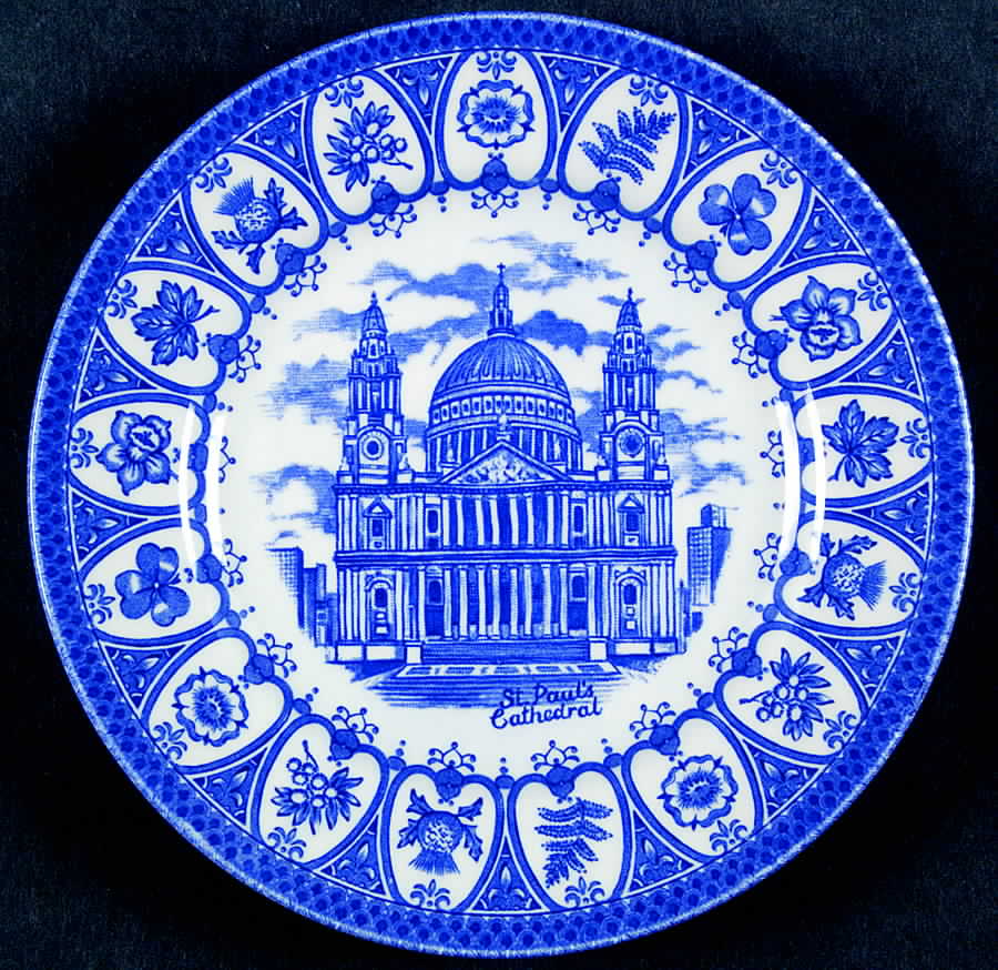 English Heritage Blue Bread & Butter Plate by Churchill-1