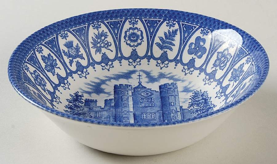 English Heritage Blue Coupe Cereal Bowl by Churchill-1