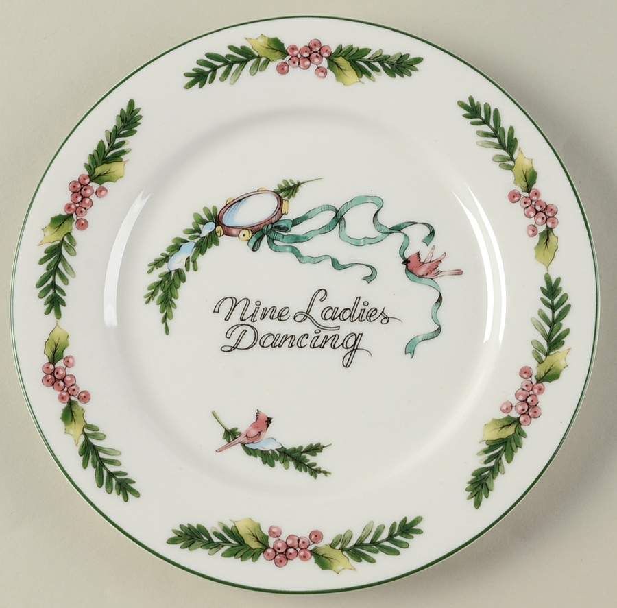 Twelve Days of Christmas, Valerie Salad Plate by Cumberland Design-1