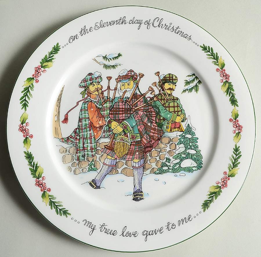 Twelve Days of Christmas, Valerie Dinner Plate by Cumberland Design-1