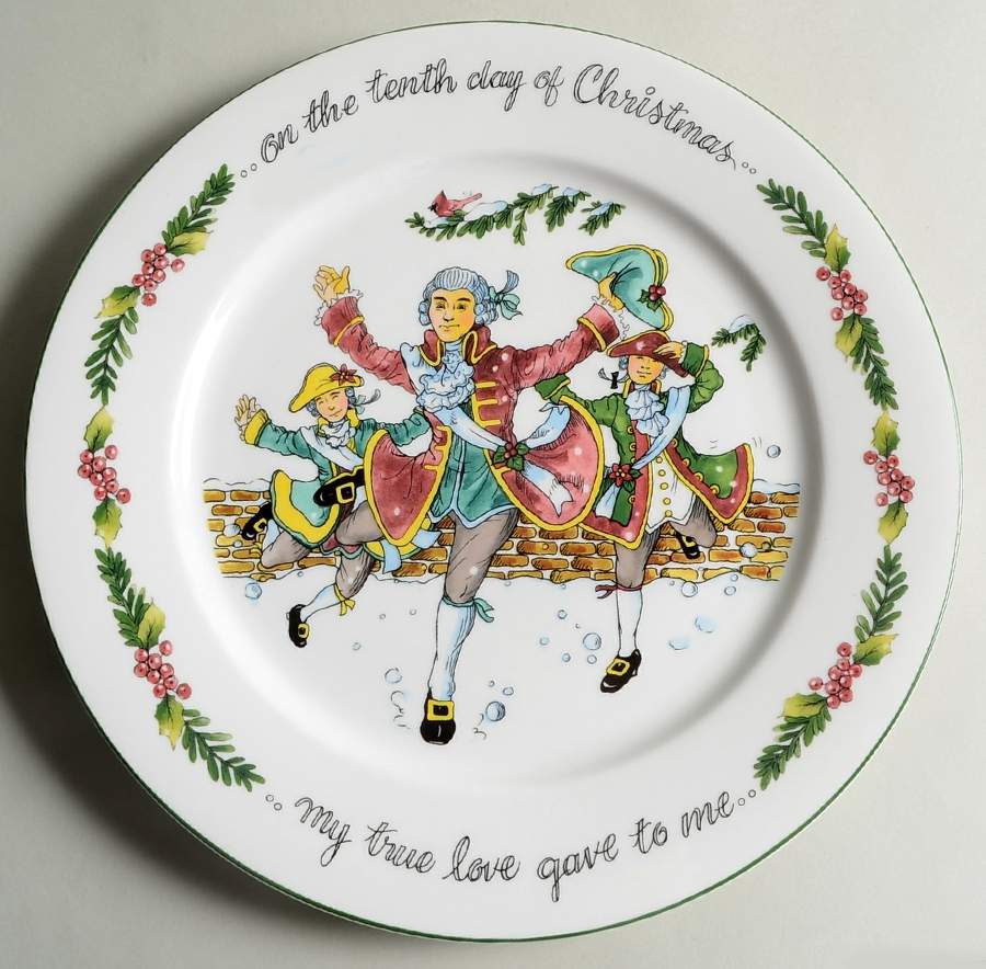 Twelve Days of Christmas, Valerie Dinner Plate by Cumberland Design-1