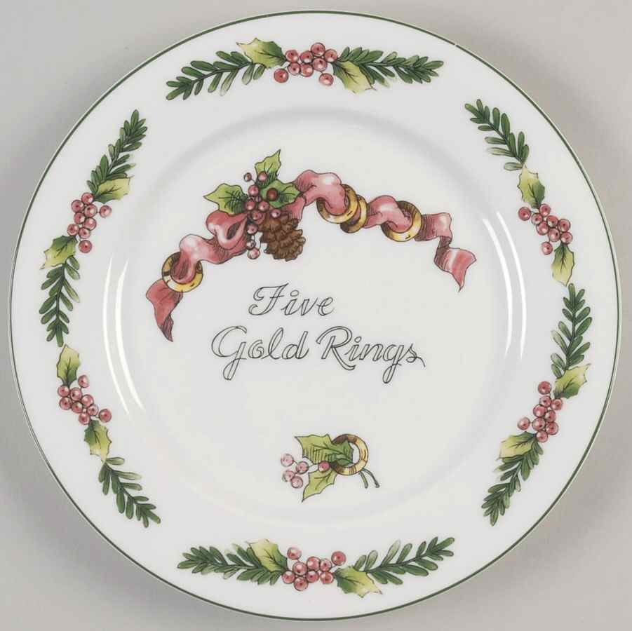 Twelve Days of Christmas, Valerie Salad Plate by Cumberland Design-1