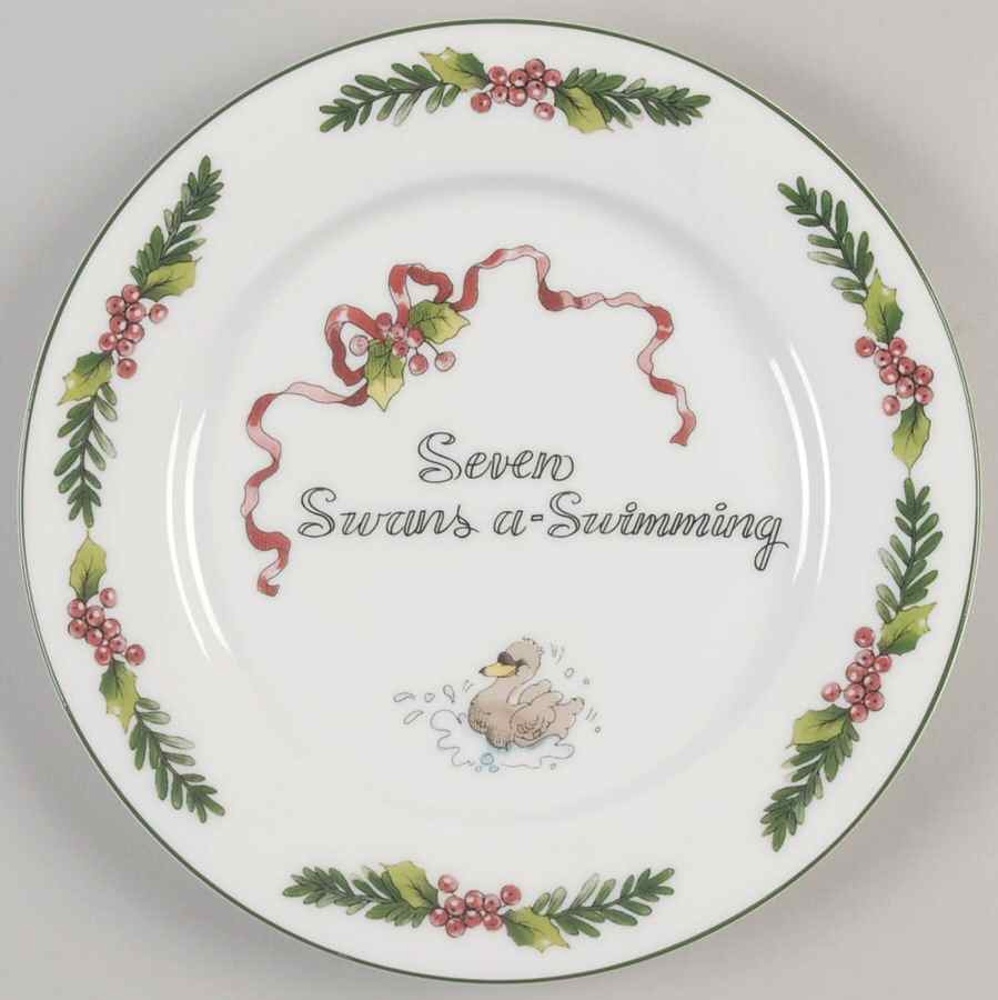 Twelve Days of Christmas, Valerie Salad Plate by Cumberland Design-1