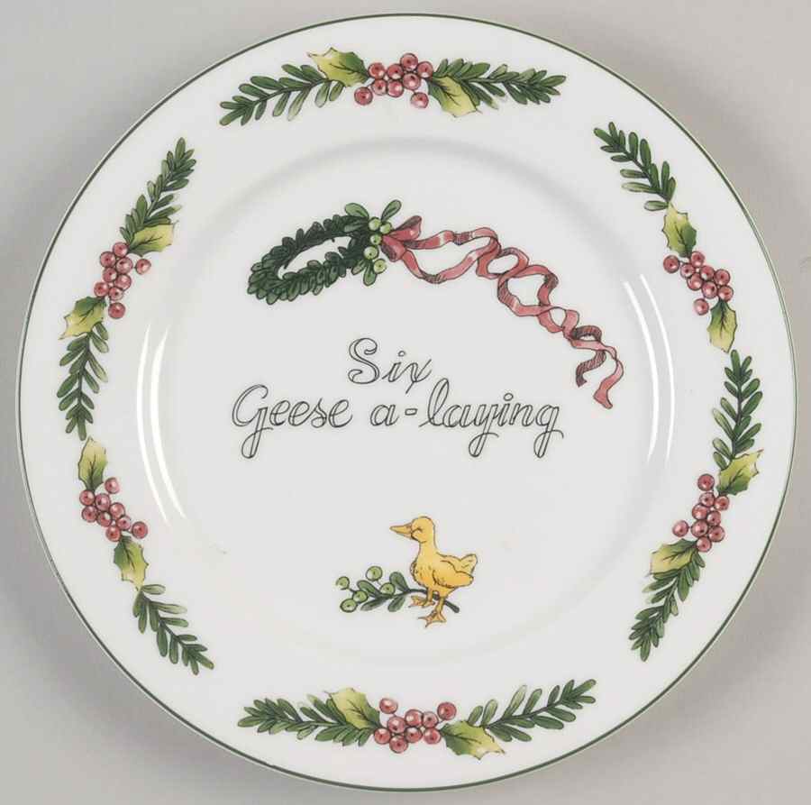 Twelve Days of Christmas, Valerie Salad Plate by Cumberland Design-1