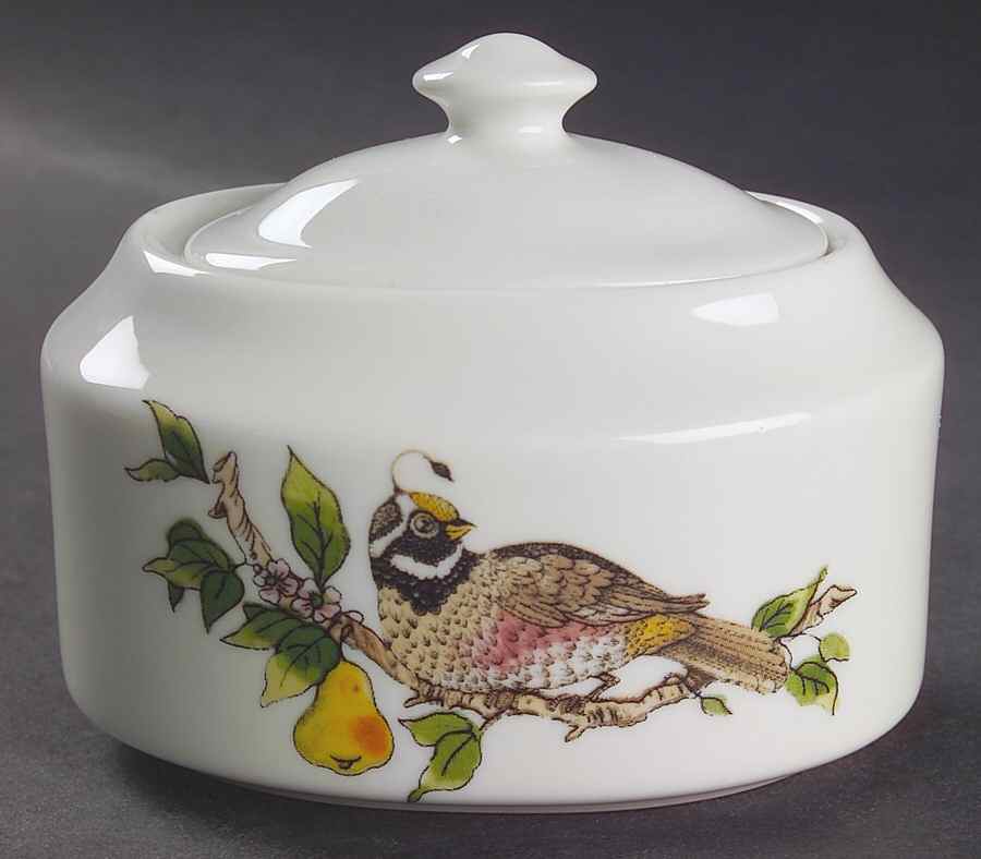 Twelve Days of Christmas, Valerie Sugar Bowl & Lid by Cumberland Design-1