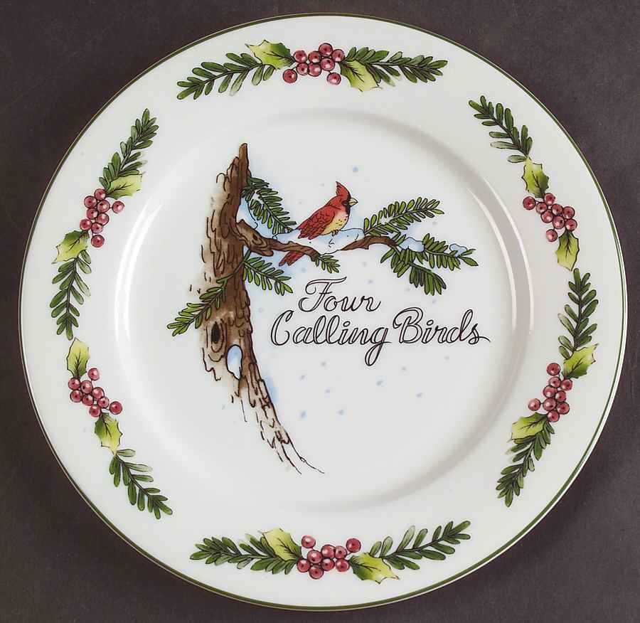 Twelve Days of Christmas, Valerie Salad Plate by Cumberland Design-1