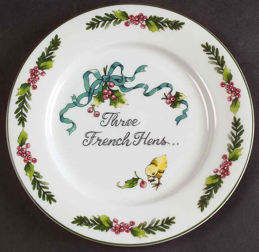 Twelve Days of Christmas, Valerie Salad Plate by Cumberland Design-1