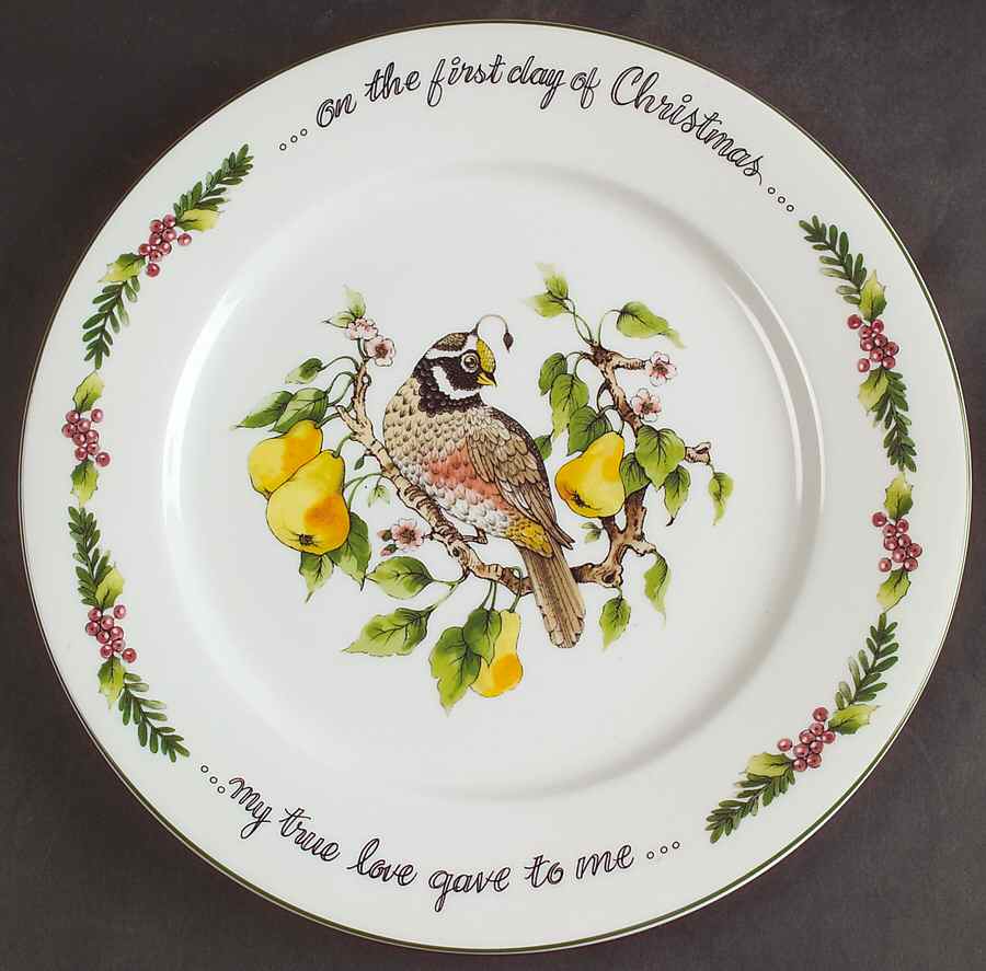 Twelve Days of Christmas, Valerie Dinner Plate by Cumberland Design-1