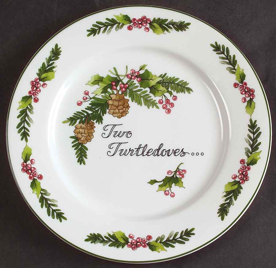 Twelve Days of Christmas, Valerie Salad Plate by Cumberland Design-1