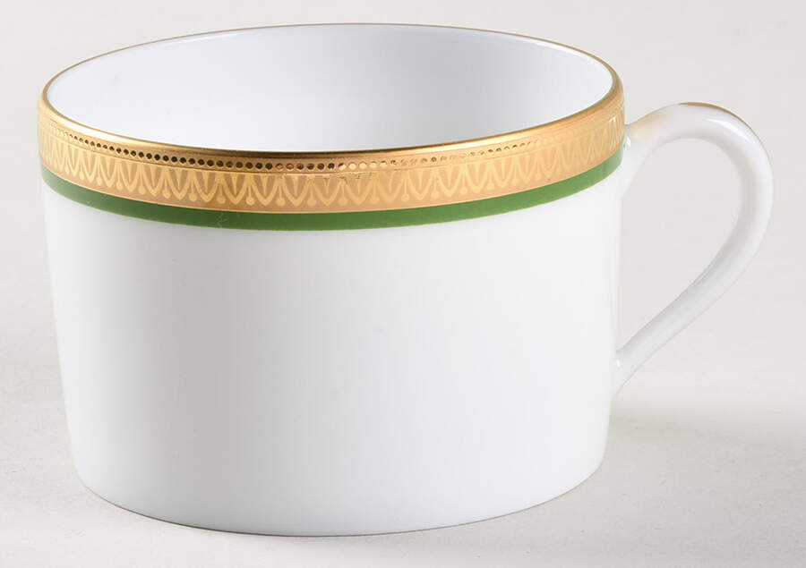 Malmaison Green Flat Cup by Charles Field Haviland-1