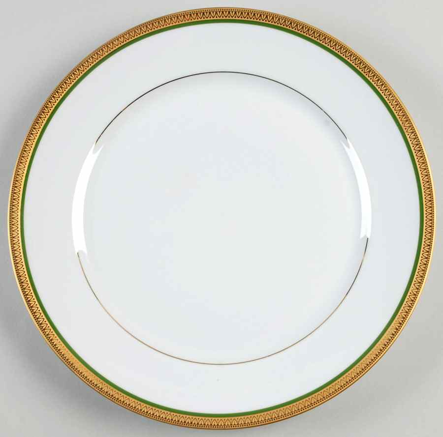 Malmaison Green Large Dinner Plate by Charles Field Haviland-1