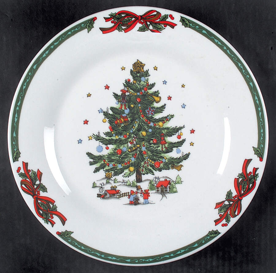 Christmas In The Park Dinner Plate by China (Made in China)-1