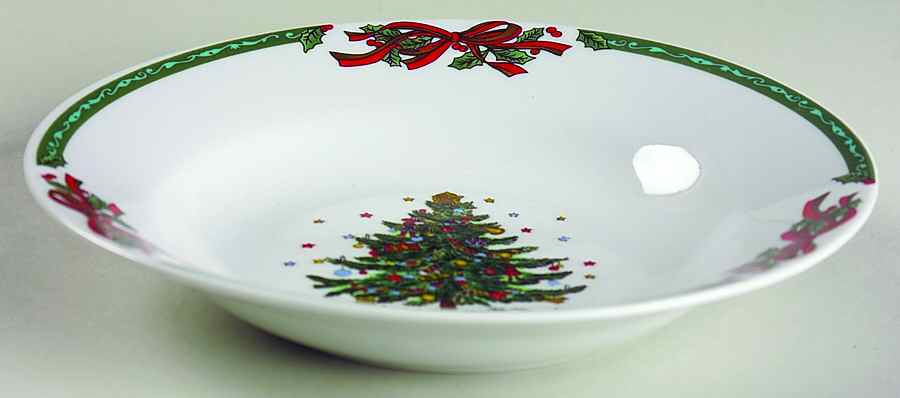 Christmas In The Park Rim Soup Bowl by China (Made in China)-1