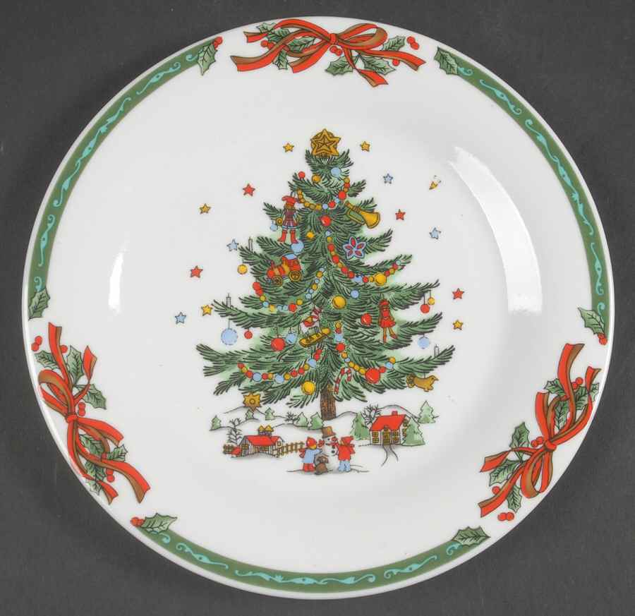 Christmas In The Park Salad Plate by China (Made in China)-1