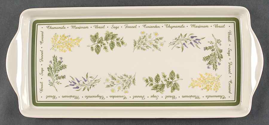 Thymeless Herbs (Corelle) 15" Melamine Rectangular Handled Tray by Corning Corelle-1