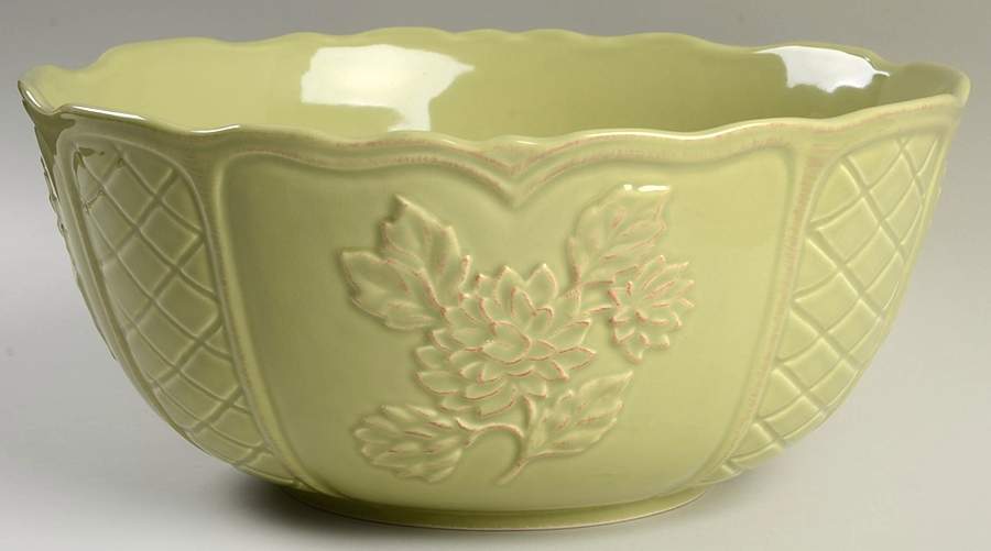Cuisineware Green 10" Round Vegetable Bowl by Certified International-1