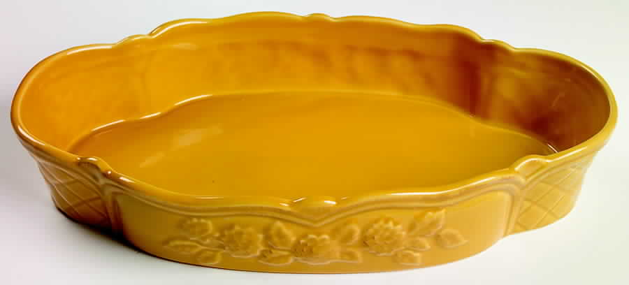 Cuisineware Gold 14" Oval Baker by Certified International-1