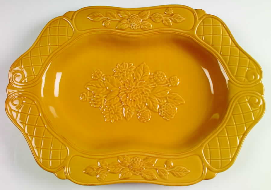 Cuisineware Gold 19" Oval Serving Platter by Certified International-1