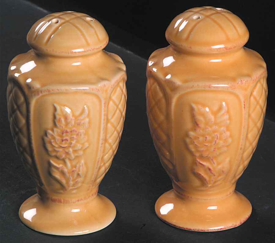 Cuisineware Gold Salt & Pepper Set by Certified International-1