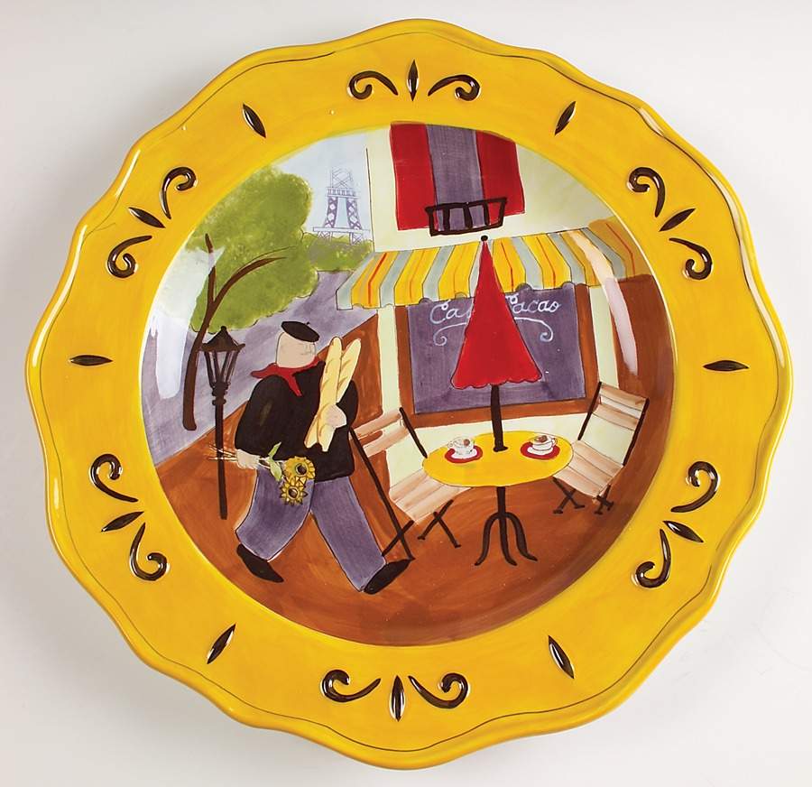 Sidewalk Cafe 16" Chop Plate (Round Platter) by Certified International-1