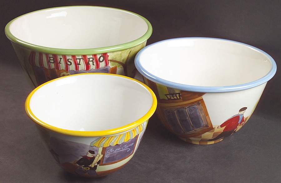 Sidewalk Cafe (3 Piece) Mixing Bowl Set by Certified International-1